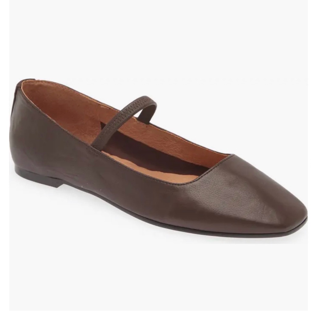 Madewell The Greta Flat Women Shoes Chocolate Raisin Size 7